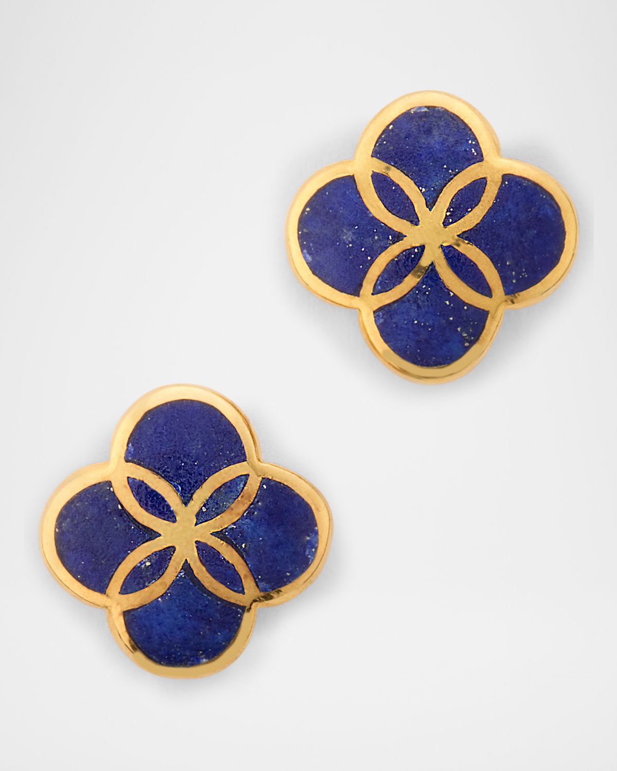 Jan Leslie Petal Gemstone Stud Earrings