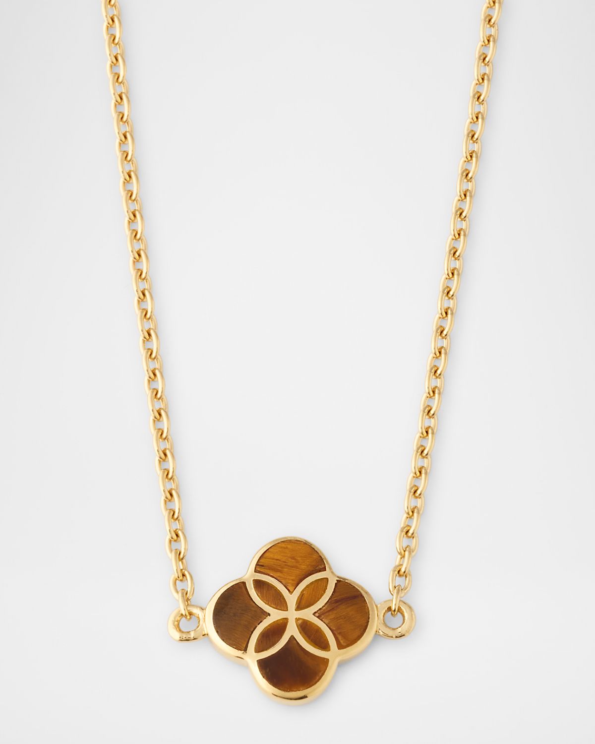 Jan Leslie Single Petal Gemstone Station Necklace