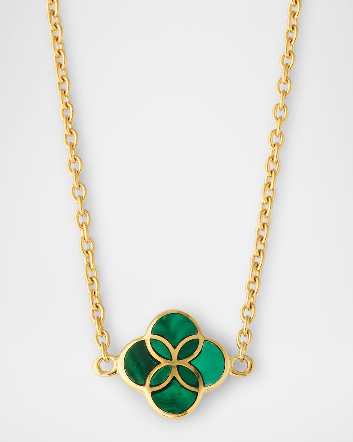 Jan Leslie Single Petal Gemstone Station Necklace