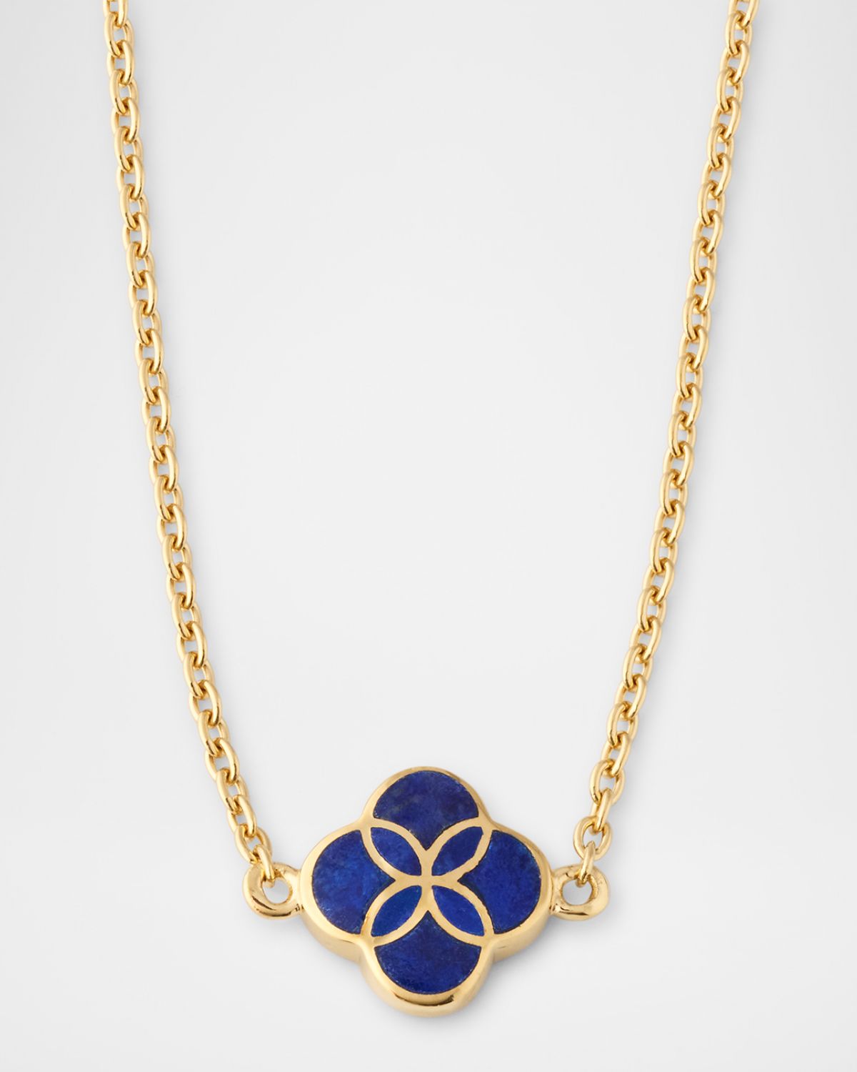 Jan Leslie Single Petal Gemstone Station Necklace