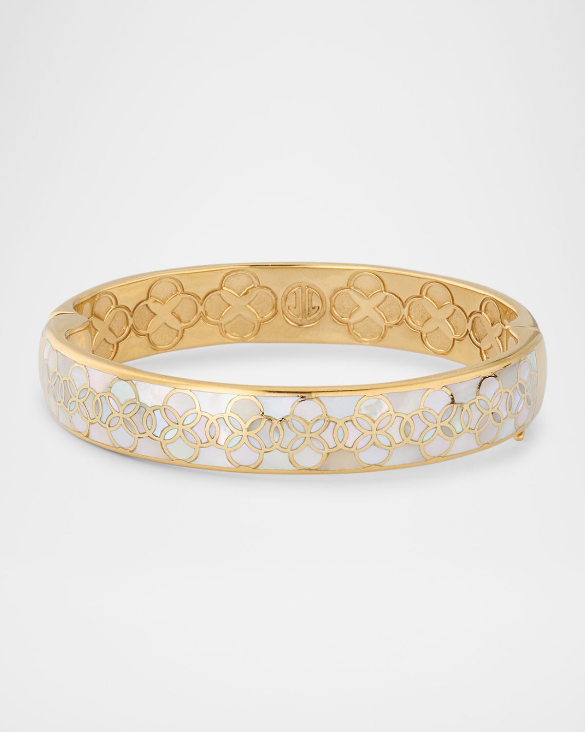 Jan Leslie Petal Mother of Pearl Bangle Bracelet