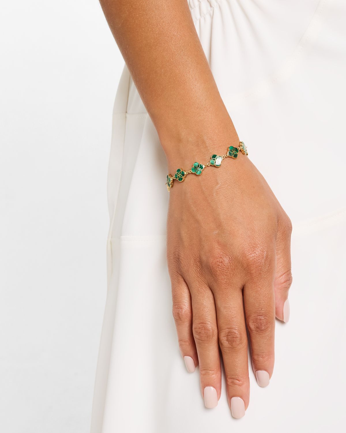 Jan Leslie All Over Petal Gemstone Bracelet