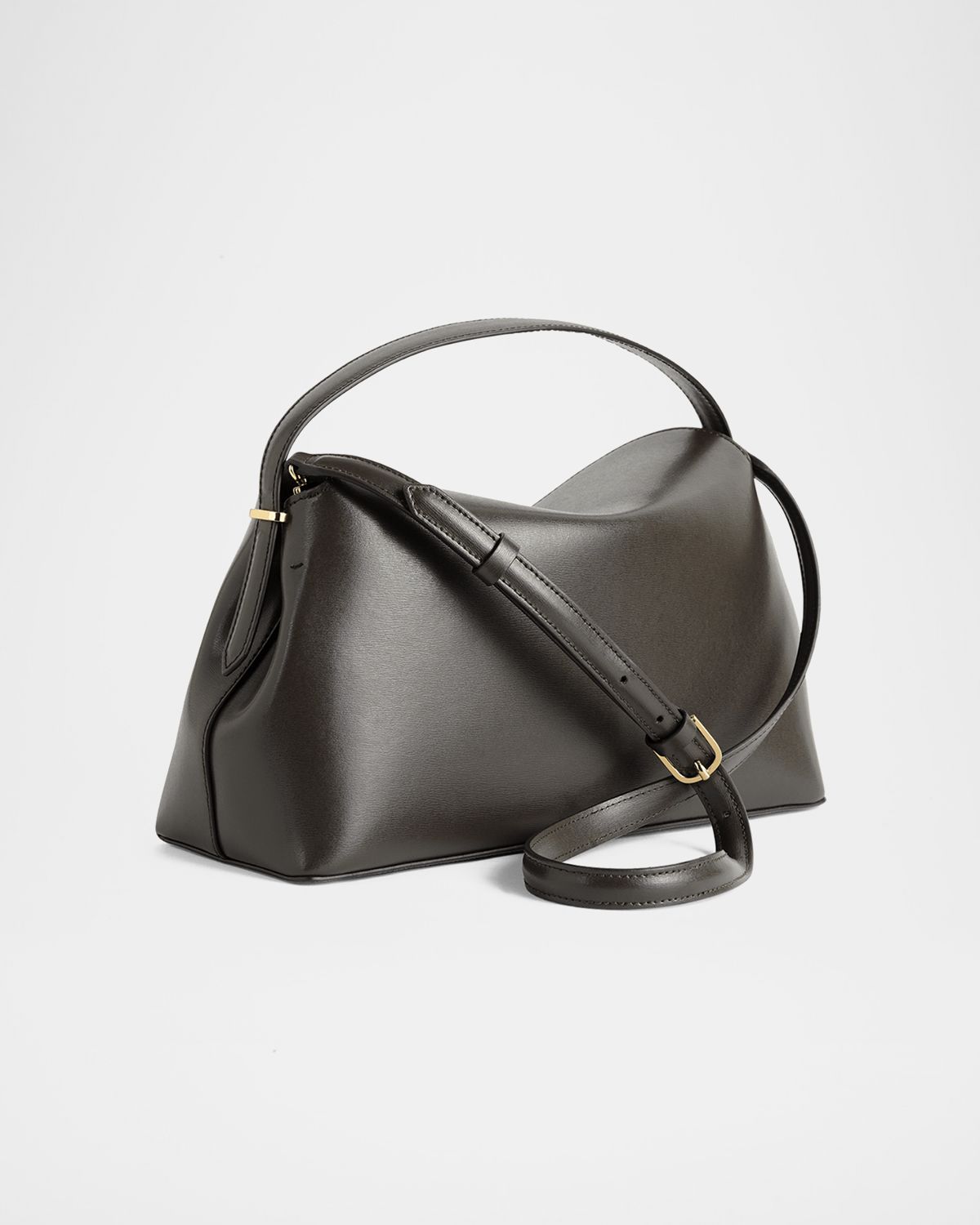 Toteme T-Lock Soft Textured Palmellatta Napa Leather Top-Handle Bag