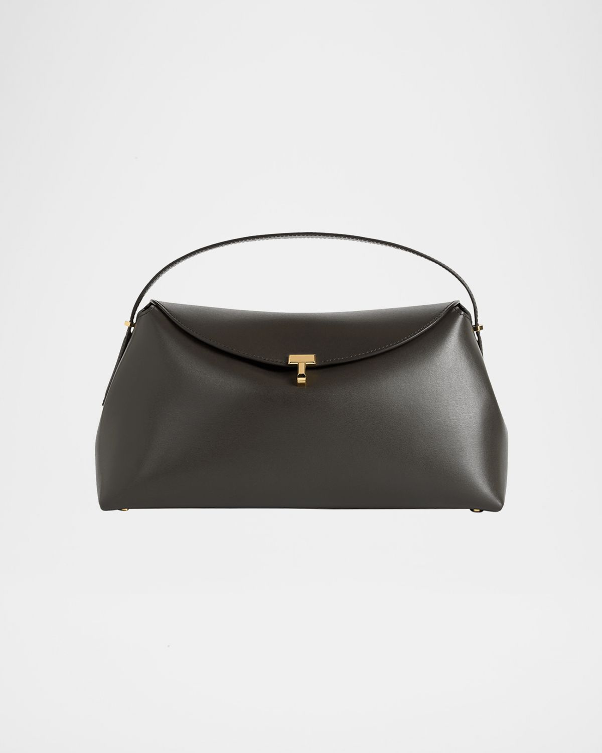 Toteme T-Lock Soft Textured Palmellatta Napa Leather Top-Handle Bag