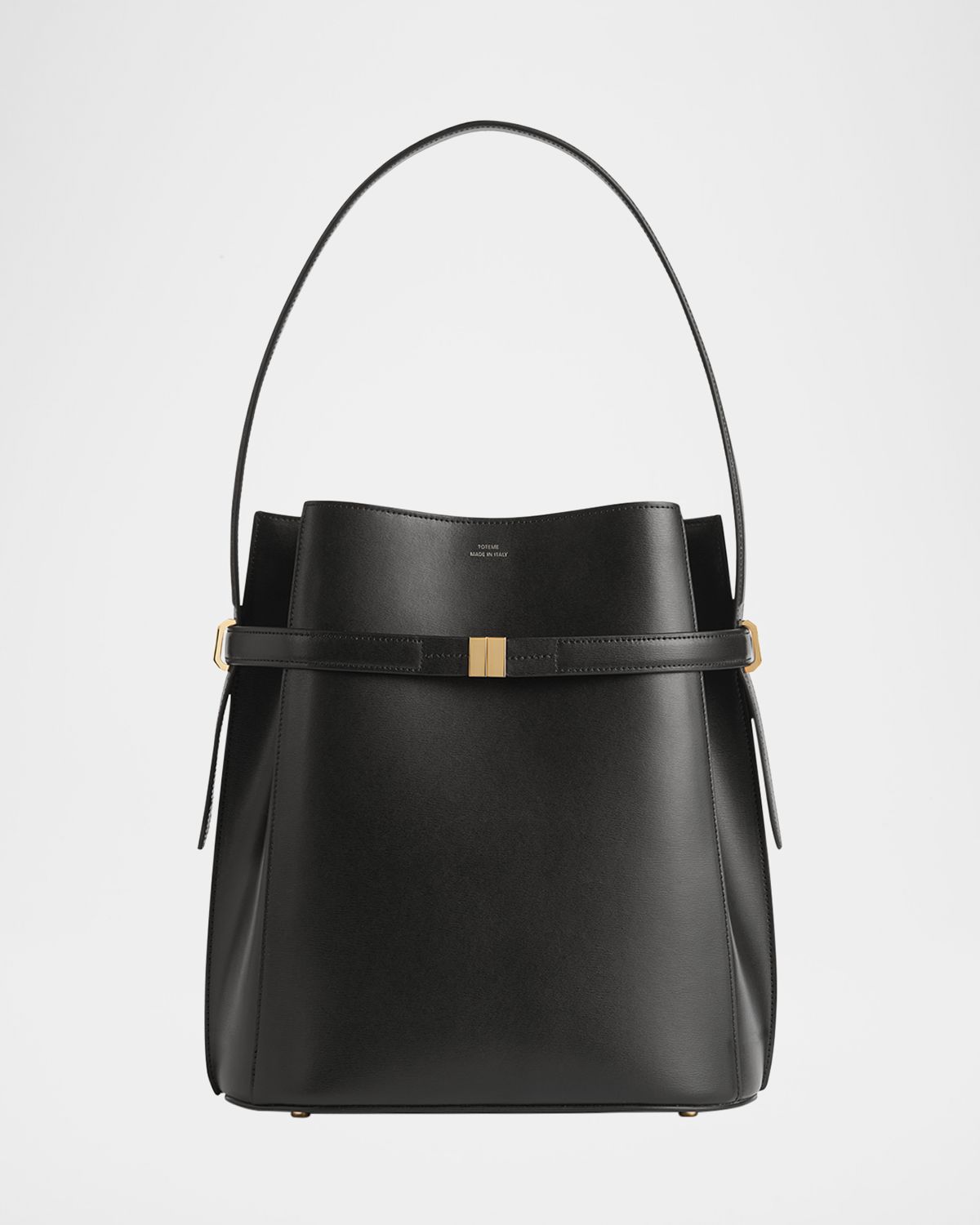 Toteme Belted Napa Leather Bucket Bag