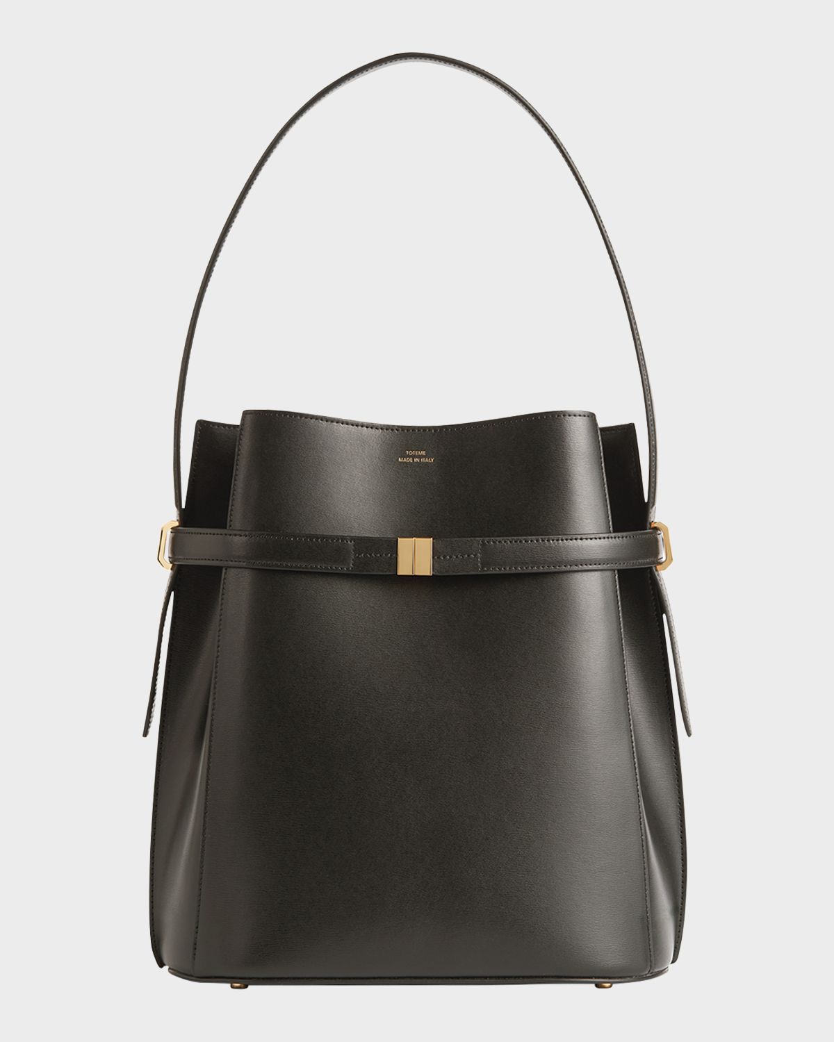 Toteme Belted Napa Leather Bucket Bag