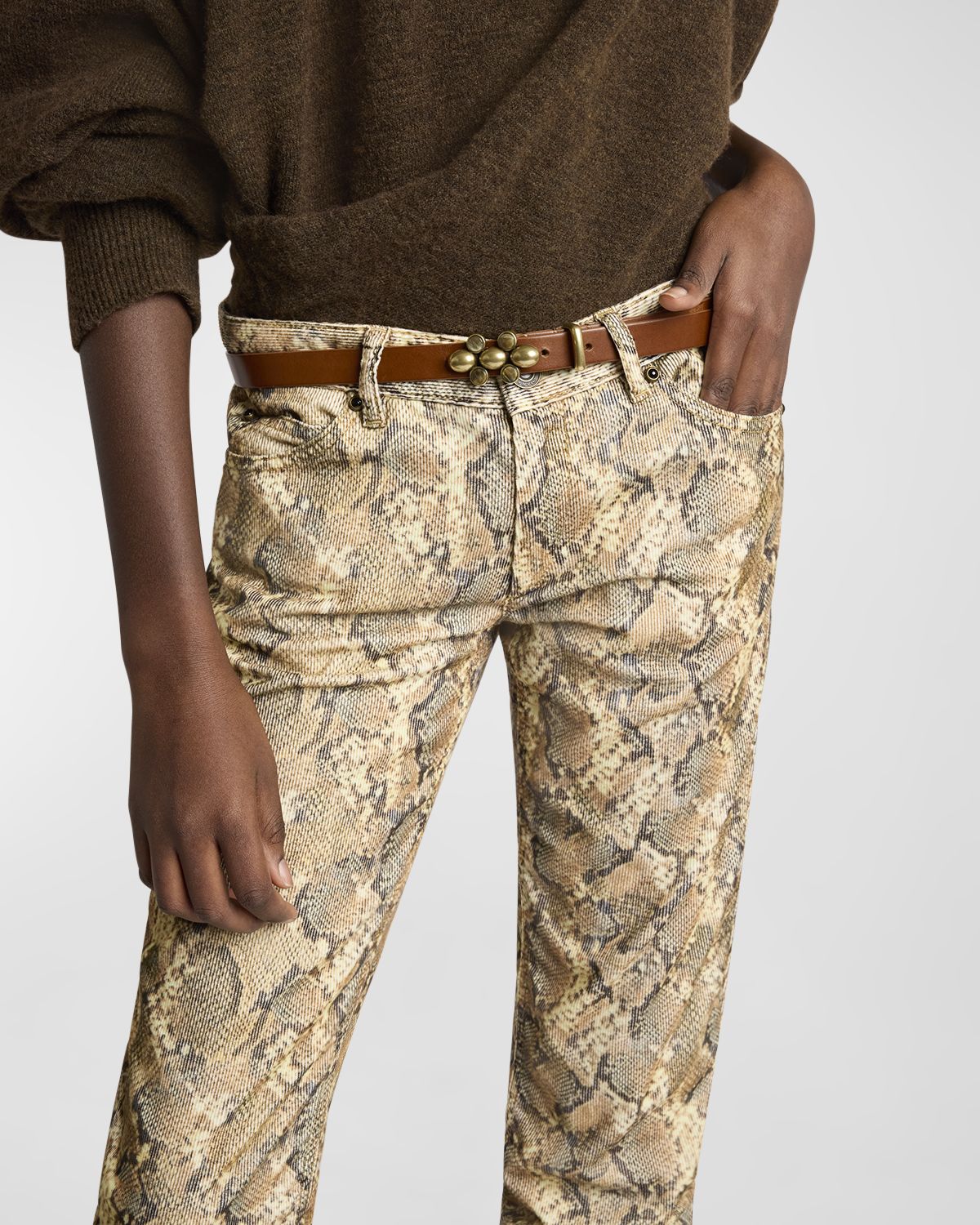 Isabel Marant Valdez Calf Leather Belt