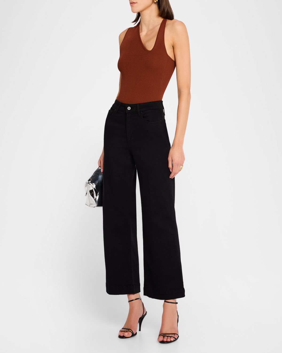 PAIGE Anessa Wide-Leg Crop Jeans