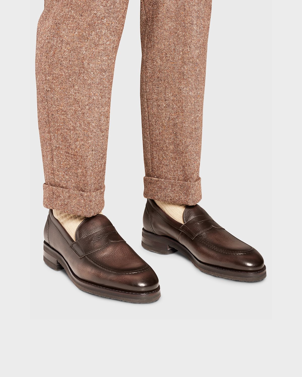 Allen Edmonds Reserve Men 's Roman Grained Leather Penny Loafers - Men's Shoes