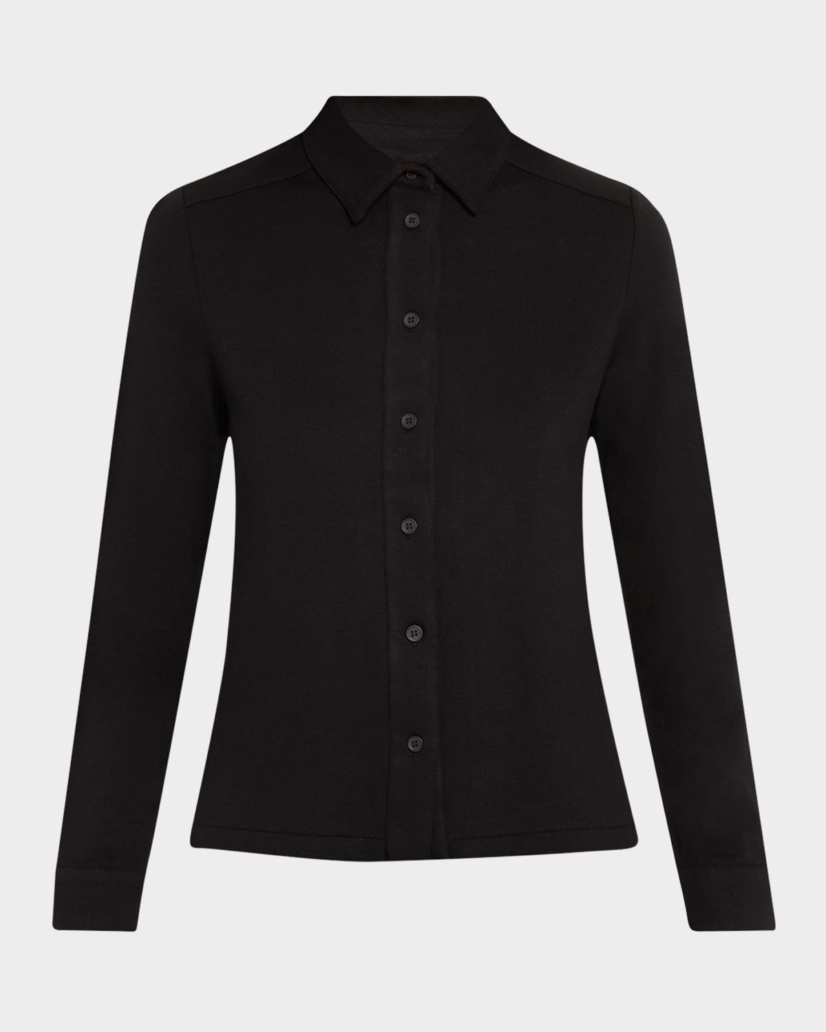 Majestic Filatures Button-Down French Terry Shirt