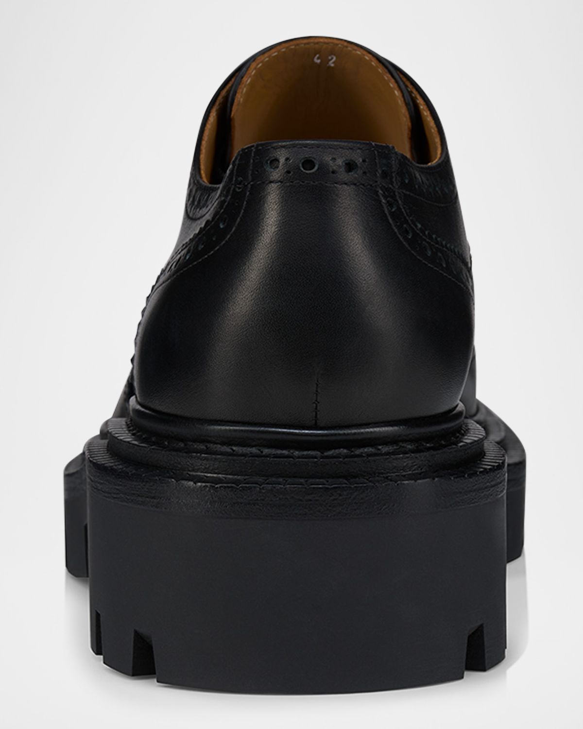 Christian Louboutin Men 's College Wingtip Brogue Leather Derby Shoes