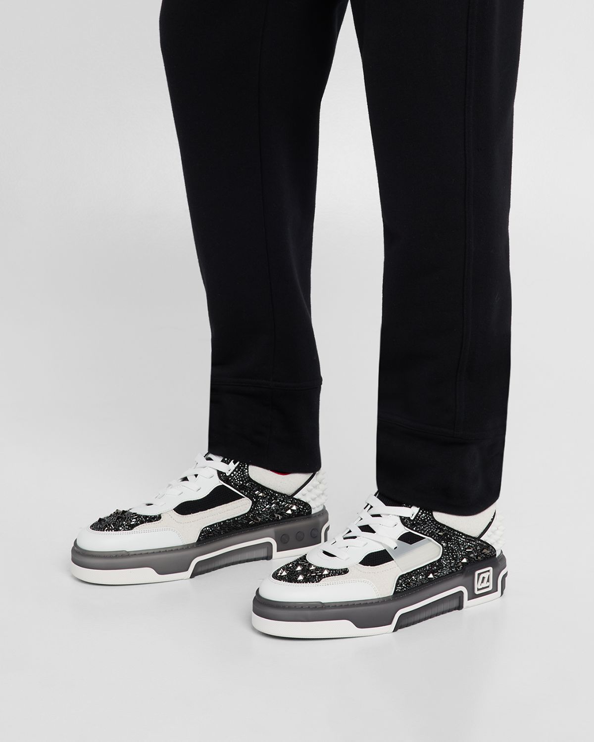 Christian Louboutin Men 's Astroloubi Strass Eternity Low-Top Sneakers