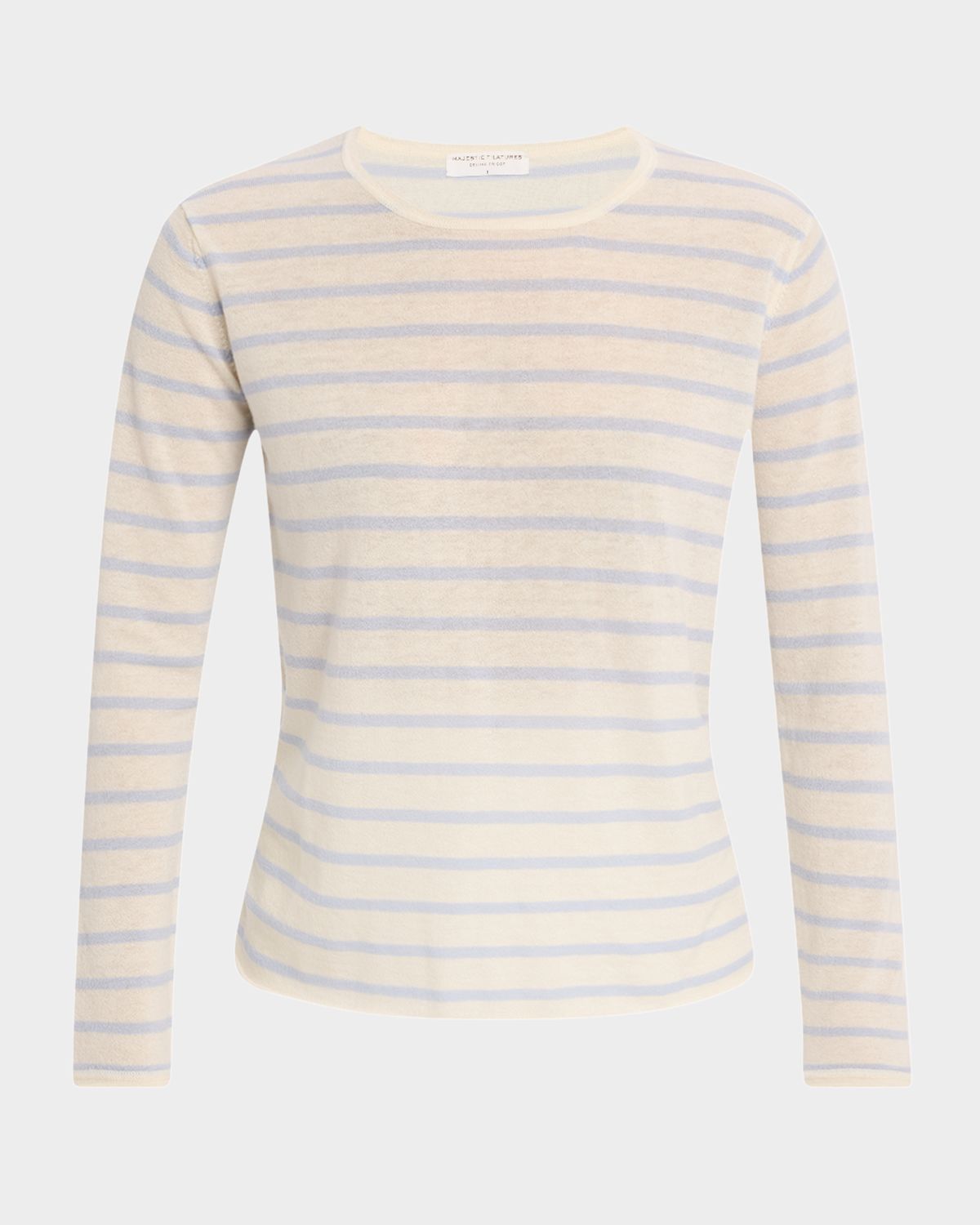 Majestic Filatures Striped Machine-Washable Cashmere Sweater | Thumbnail 6 Majestic Filatures Striped Machine-Washable Cashmere Sweater | Thumbnail 6