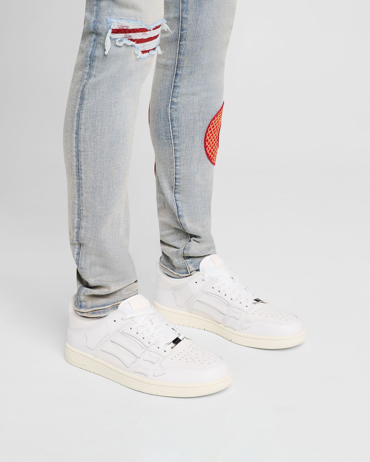 Amiri Men 's Skel Low-Top Leather Sneakers