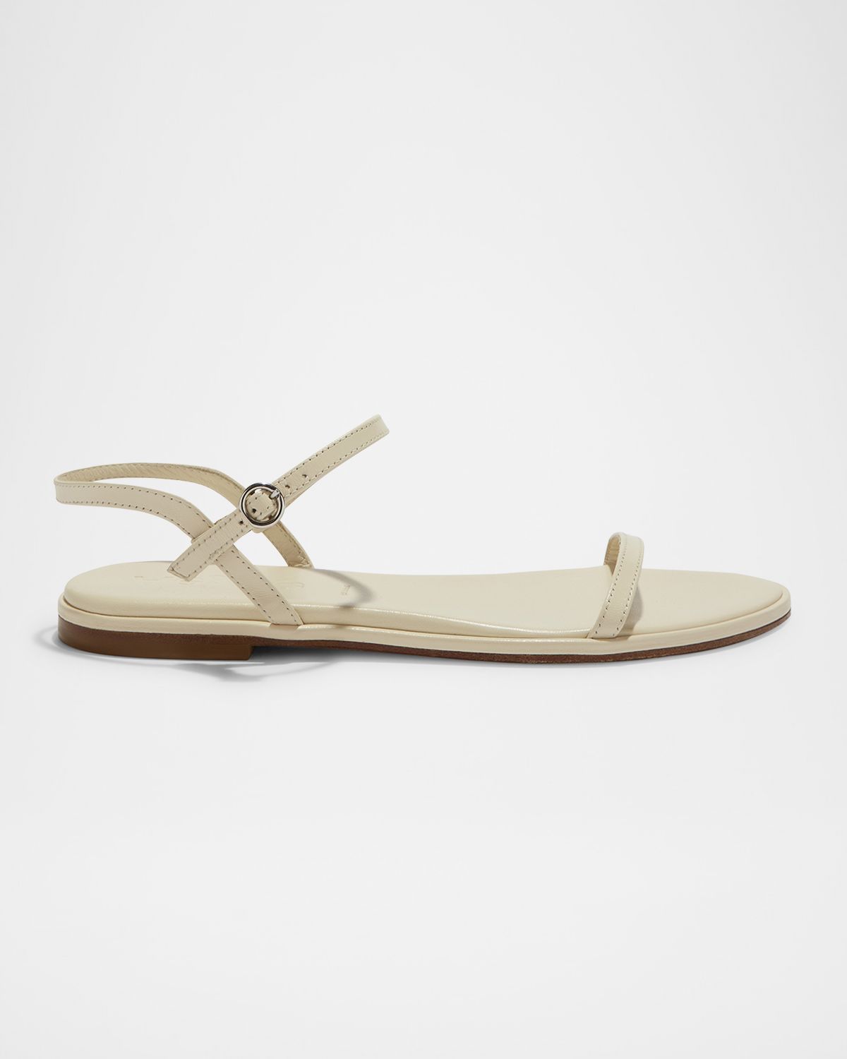 Aeyde Nettie Leather Ankle-Strap Sandals