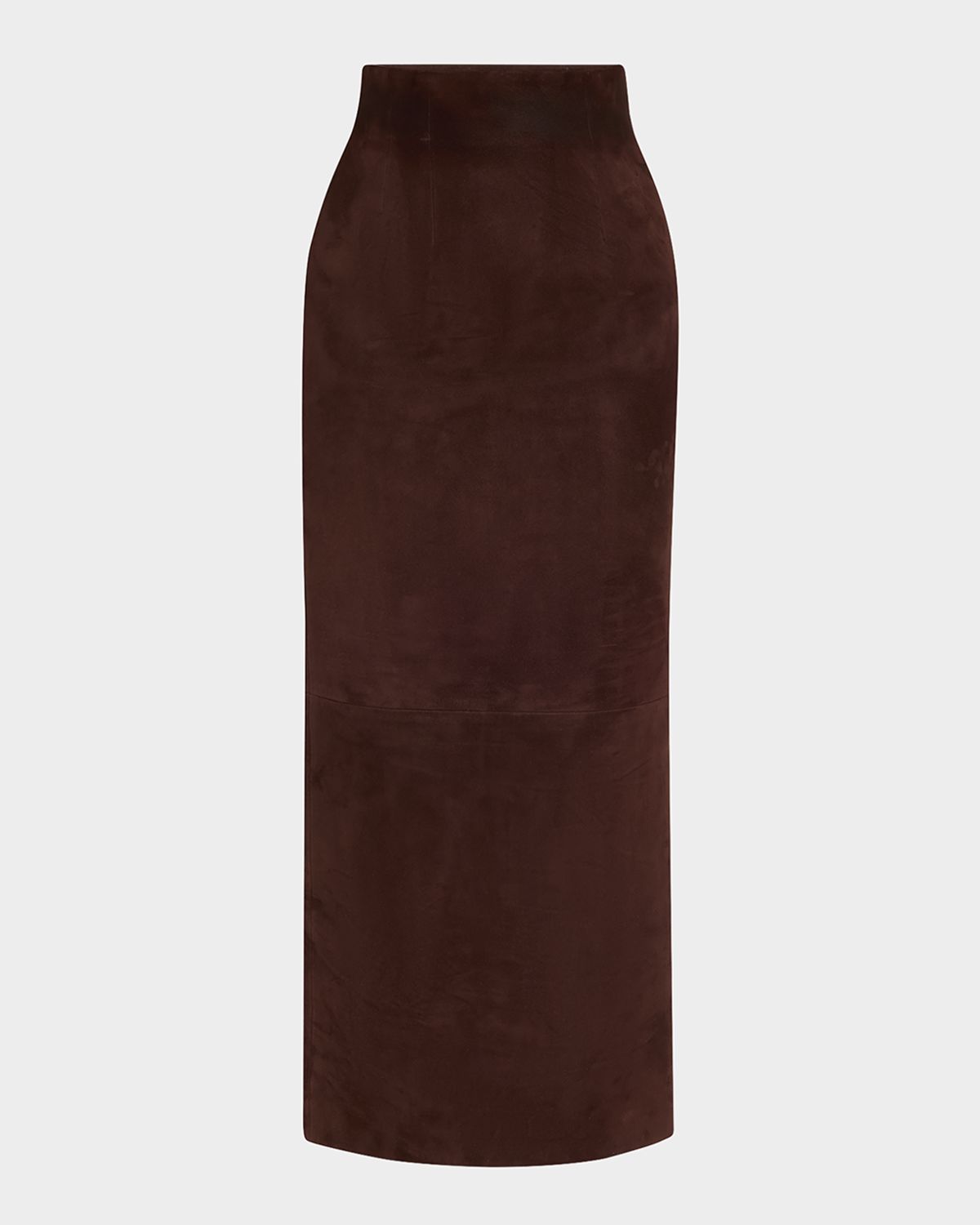 Khaite Loxley Long Pencil Leather Skirt
