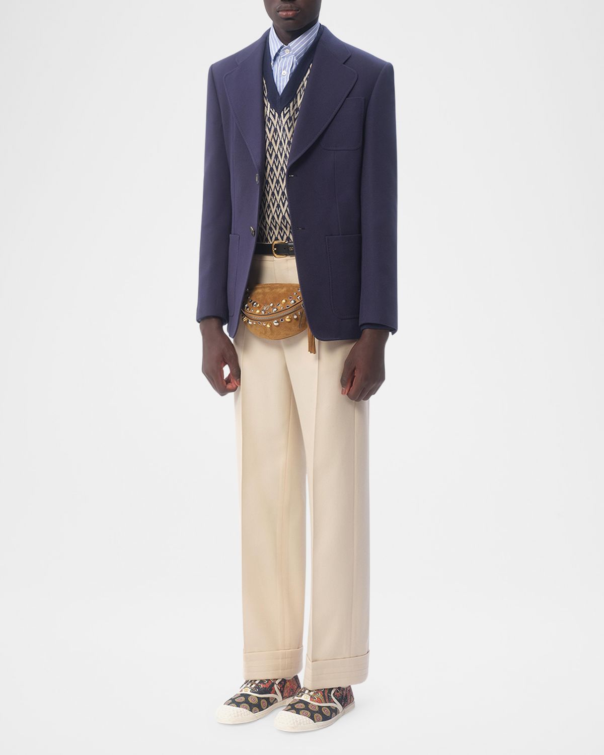 Valentino Garavani Men 's VLogo Gabardine Sport Coat