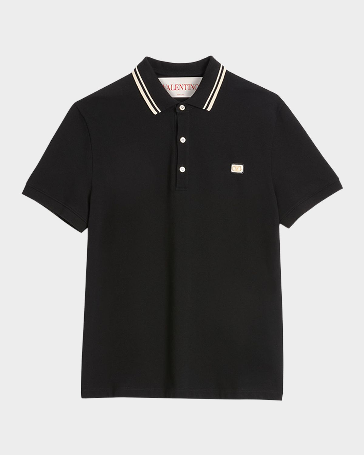 Valentino Garavani Men 's VLogo Pique Polo Shirt