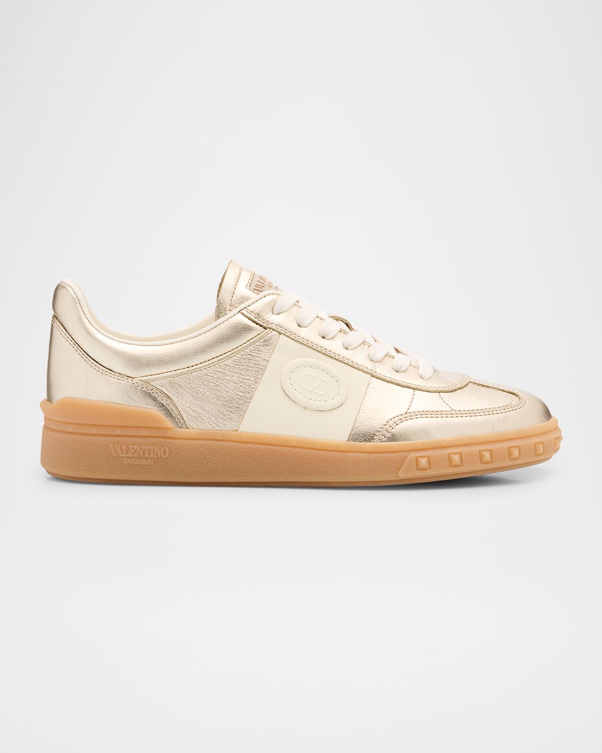 Valentino Garavani Upvillage Metallic Low-Top Sneakers | Thumbnail 7 Valentino Garavani Upvillage Metallic Low-Top Sneakers | Thumbnail 7