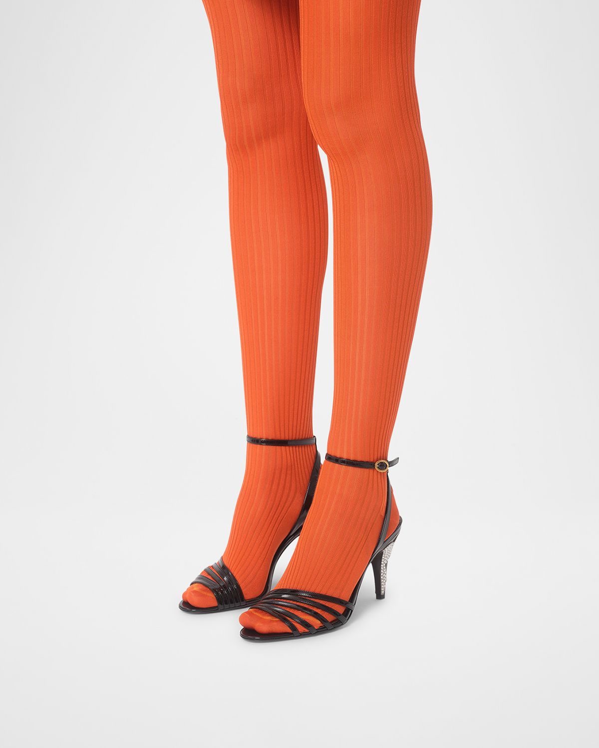 Valentino Garavani Ladycrush Leather Ankle-Strap Sandals