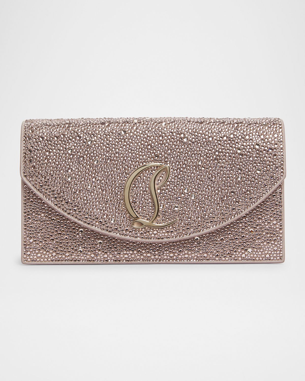 Christian Louboutin Loubi54 Strass Flap Clutch Bag