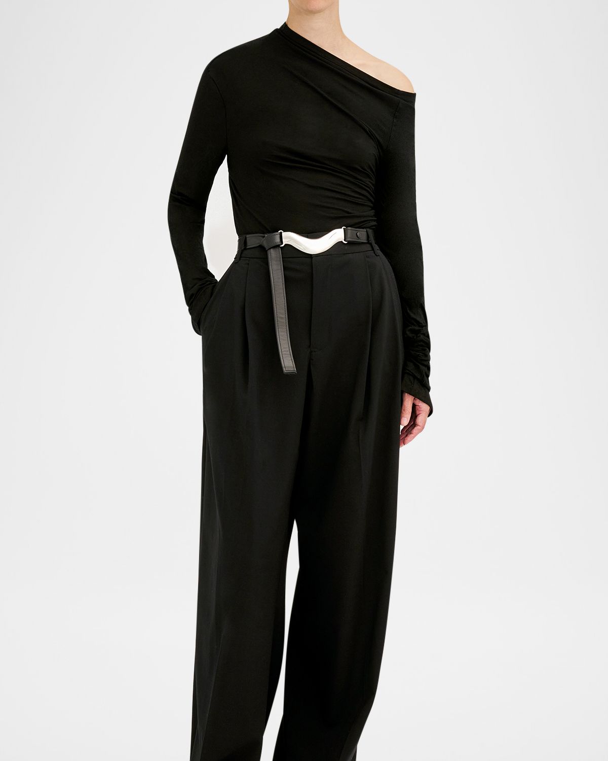 Dehanche Brancusi Metal Leather Belt