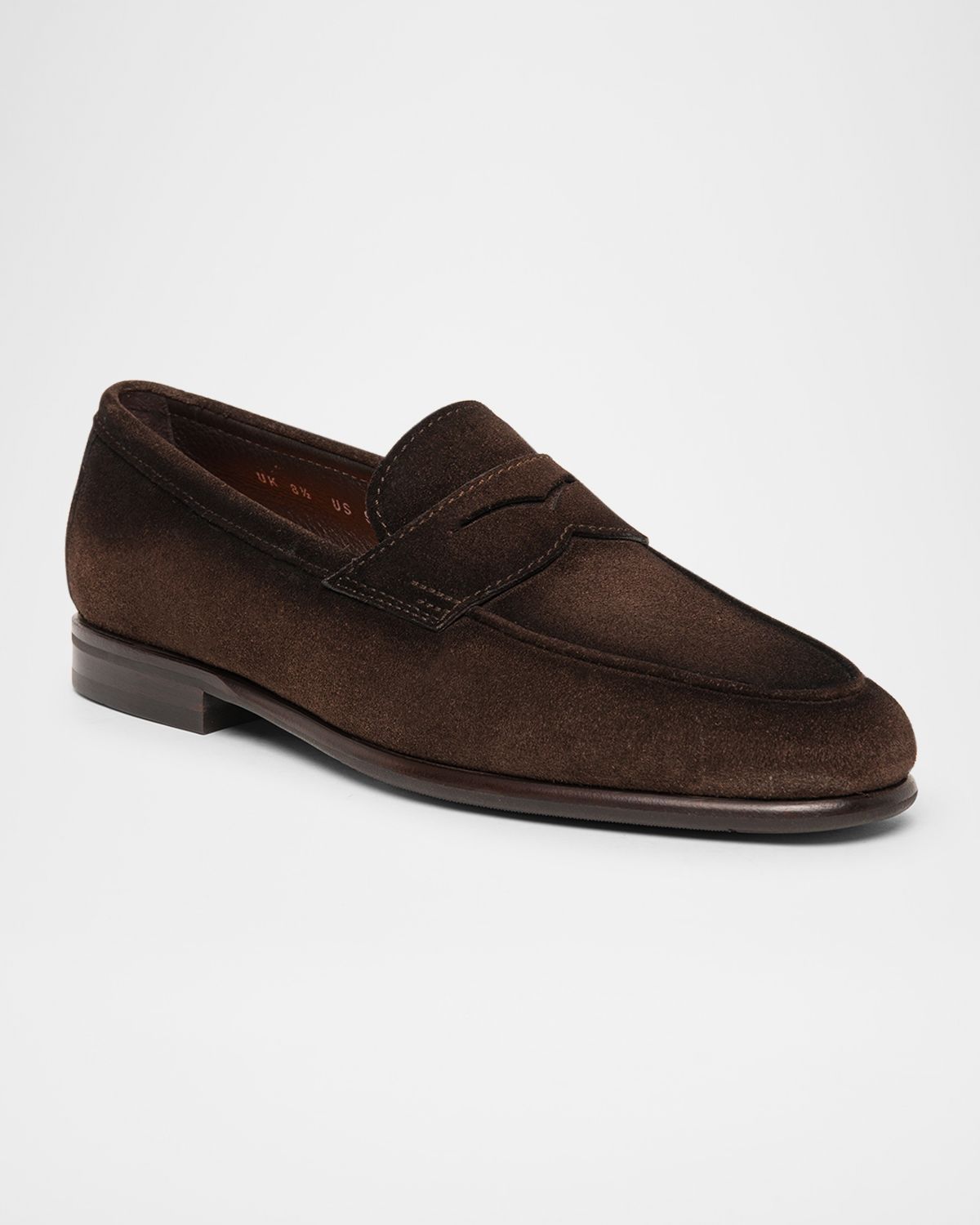 Santoni Men 's Carlos Suede Penny Loafers