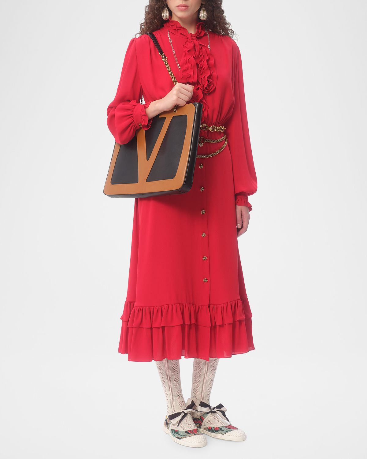 Valentino Garavani Viva Superstar Large Leather Tote Bag