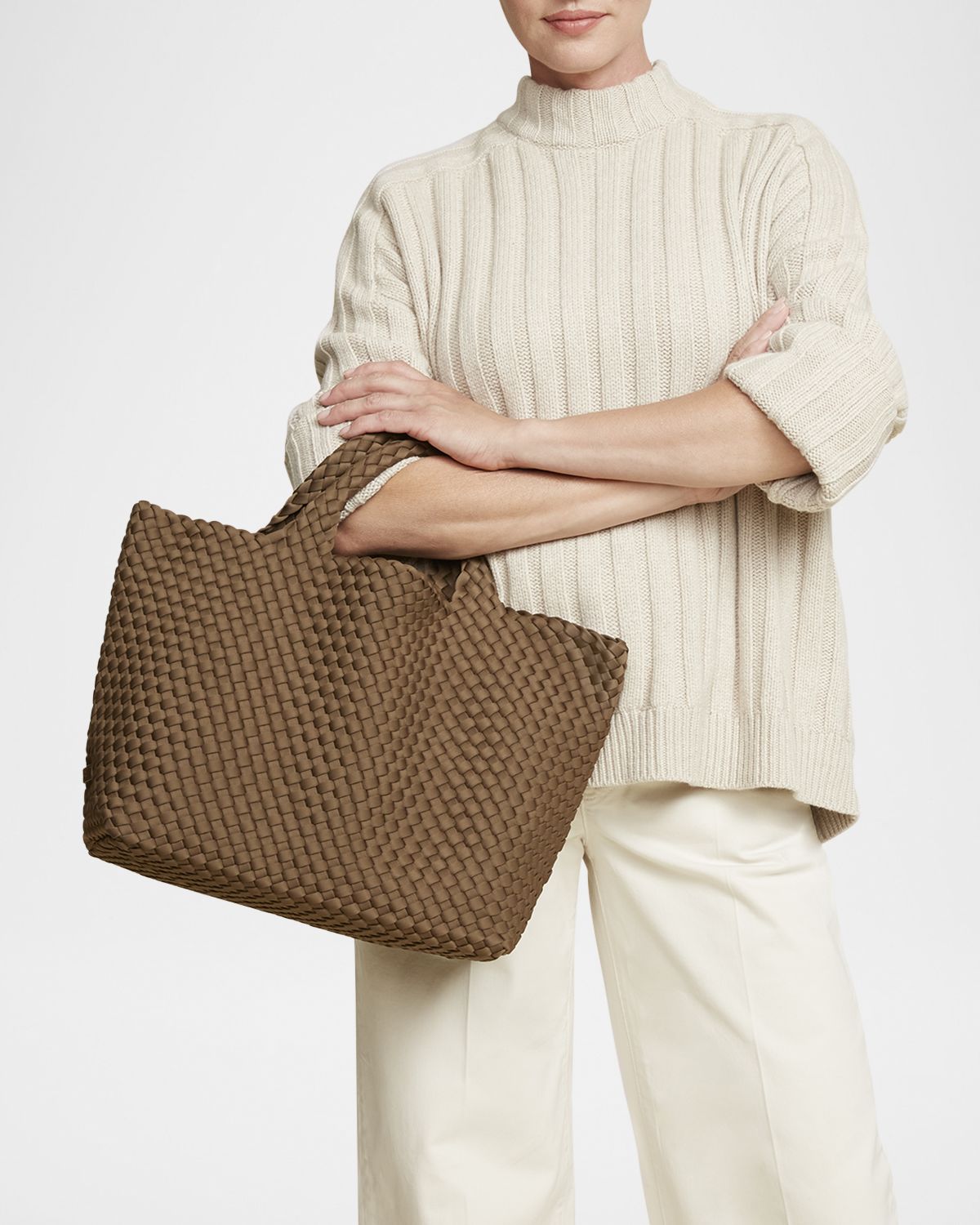 NAGHEDI St. Barths Medium Woven Tote Bag