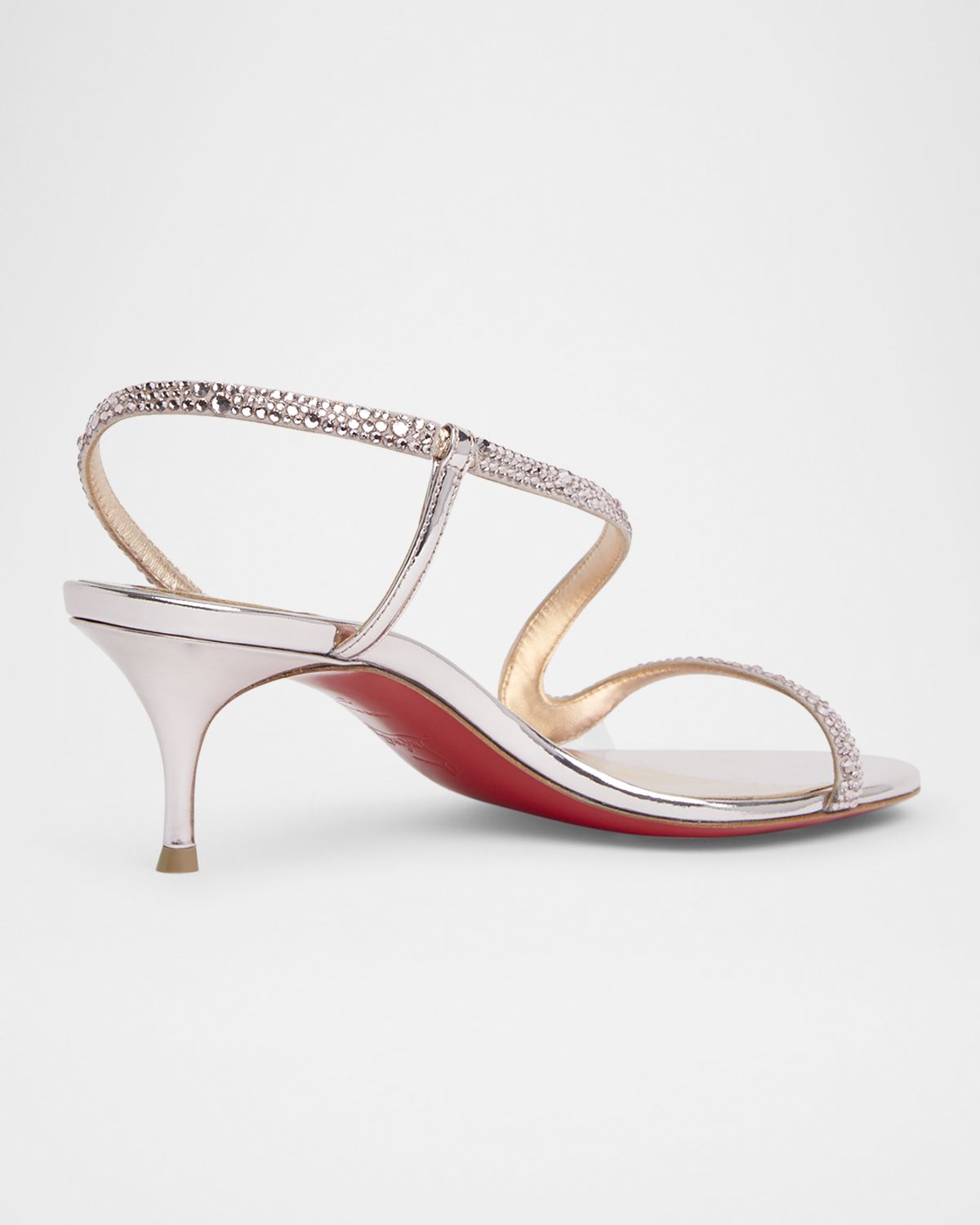 Christian Louboutin 55mm Rosalie Strass Slingback Sandals
