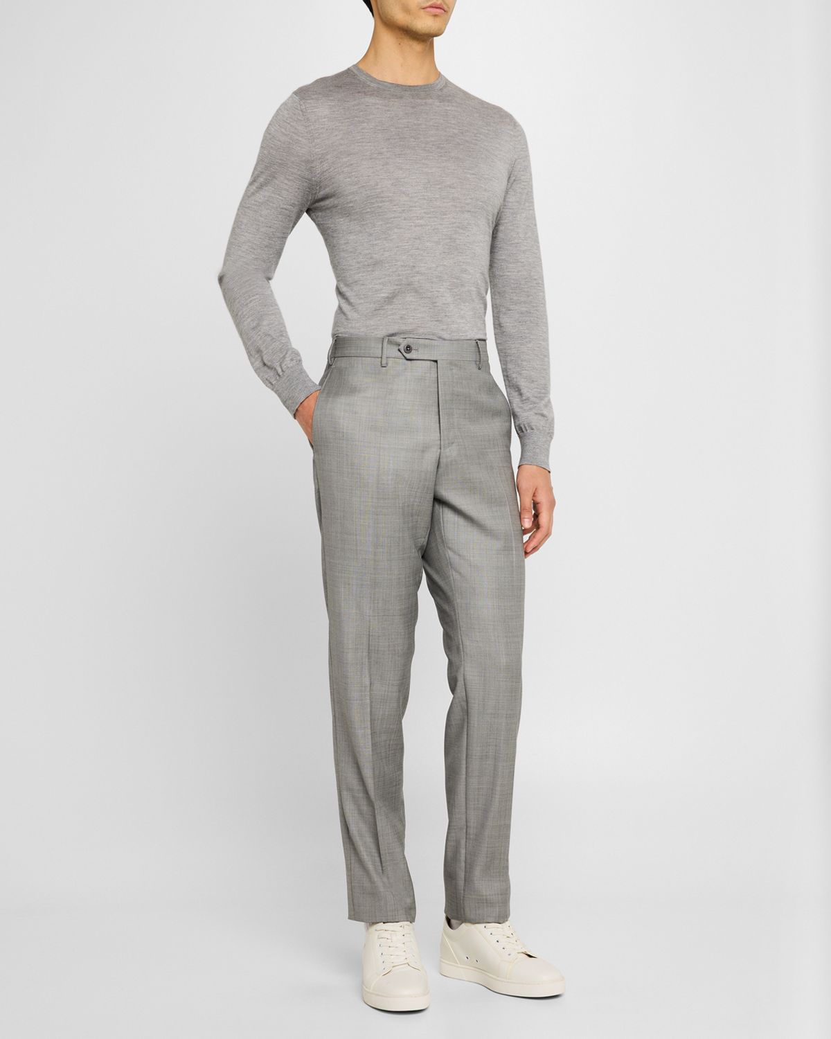 Zanella Men 's Parker Sharkskin Trousers