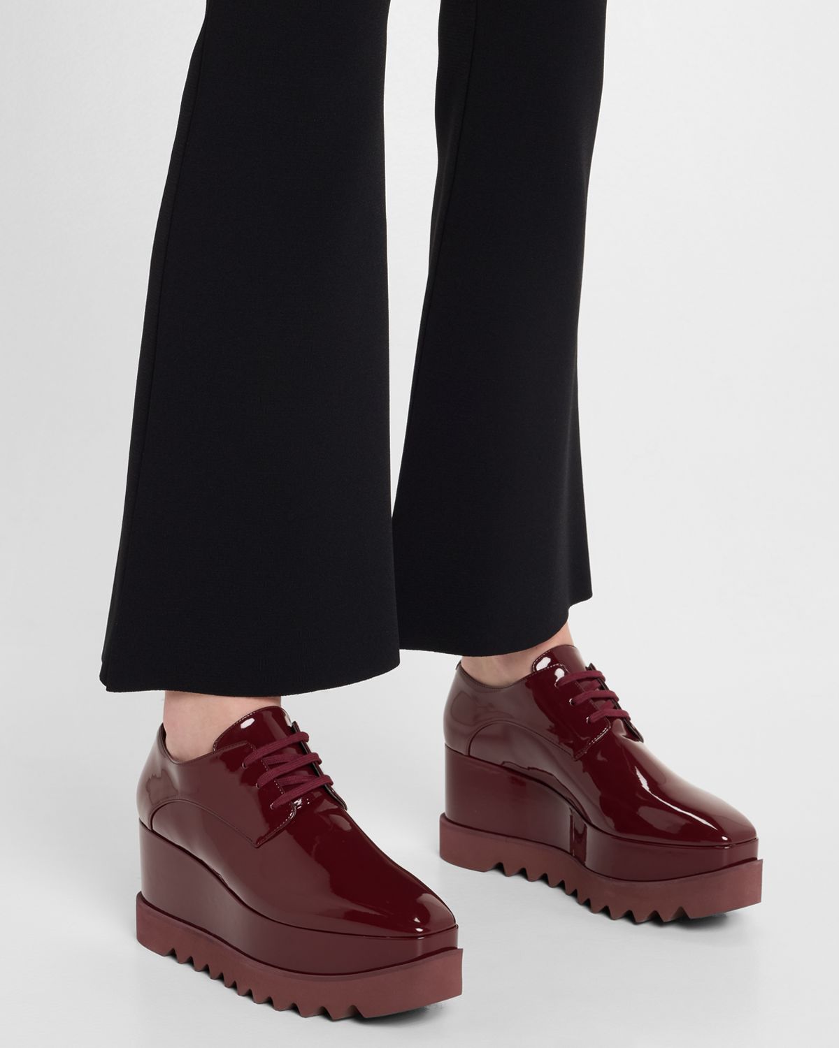 Stella McCartney Elyse Patent Alter Platform Sneaker Loafers