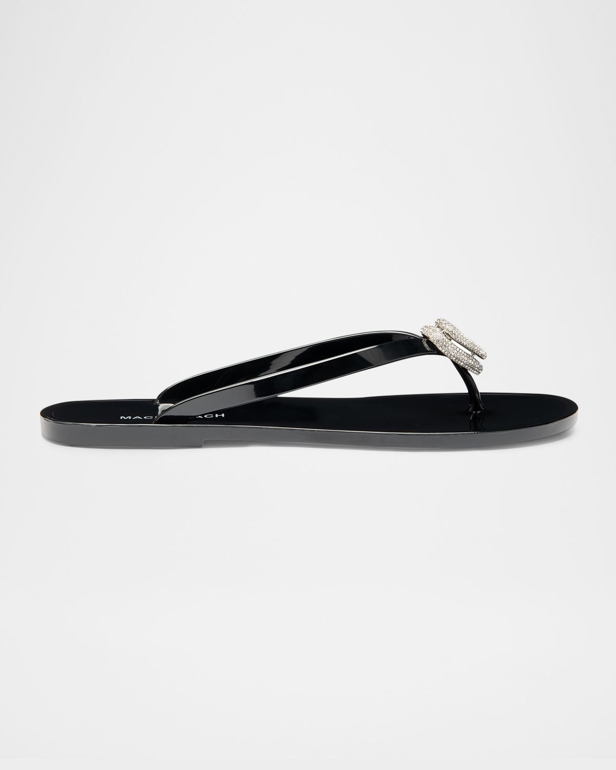 MACH & MACH Double Heart Rubber Thong Sandals