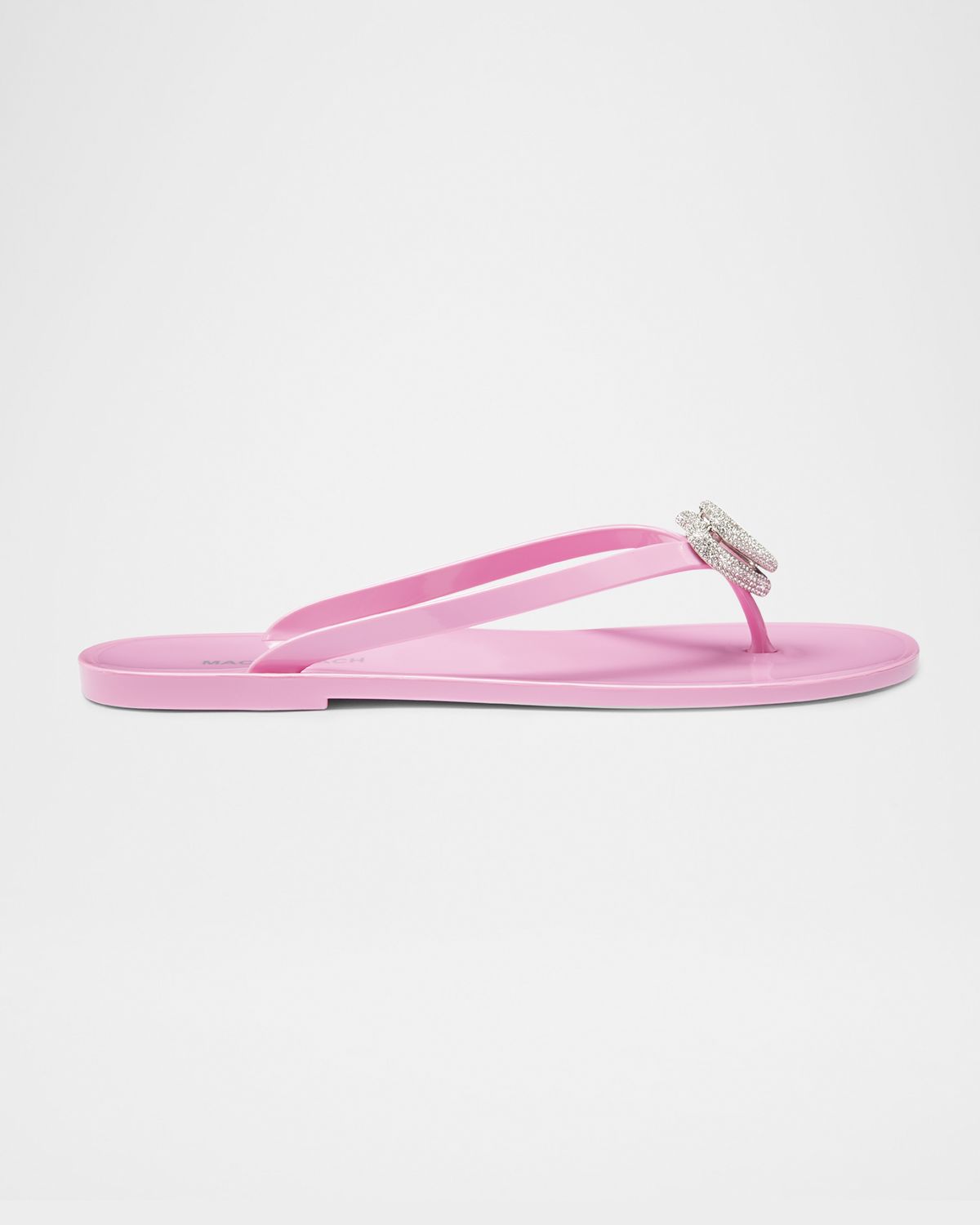 MACH & MACH Double Heart Rubber Thong Sandals