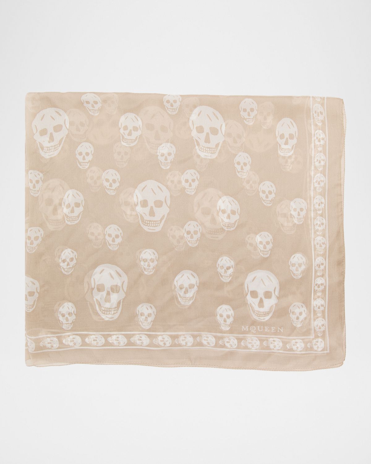 McQueen Classic Skull Wool Scarf | Thumbnail 5