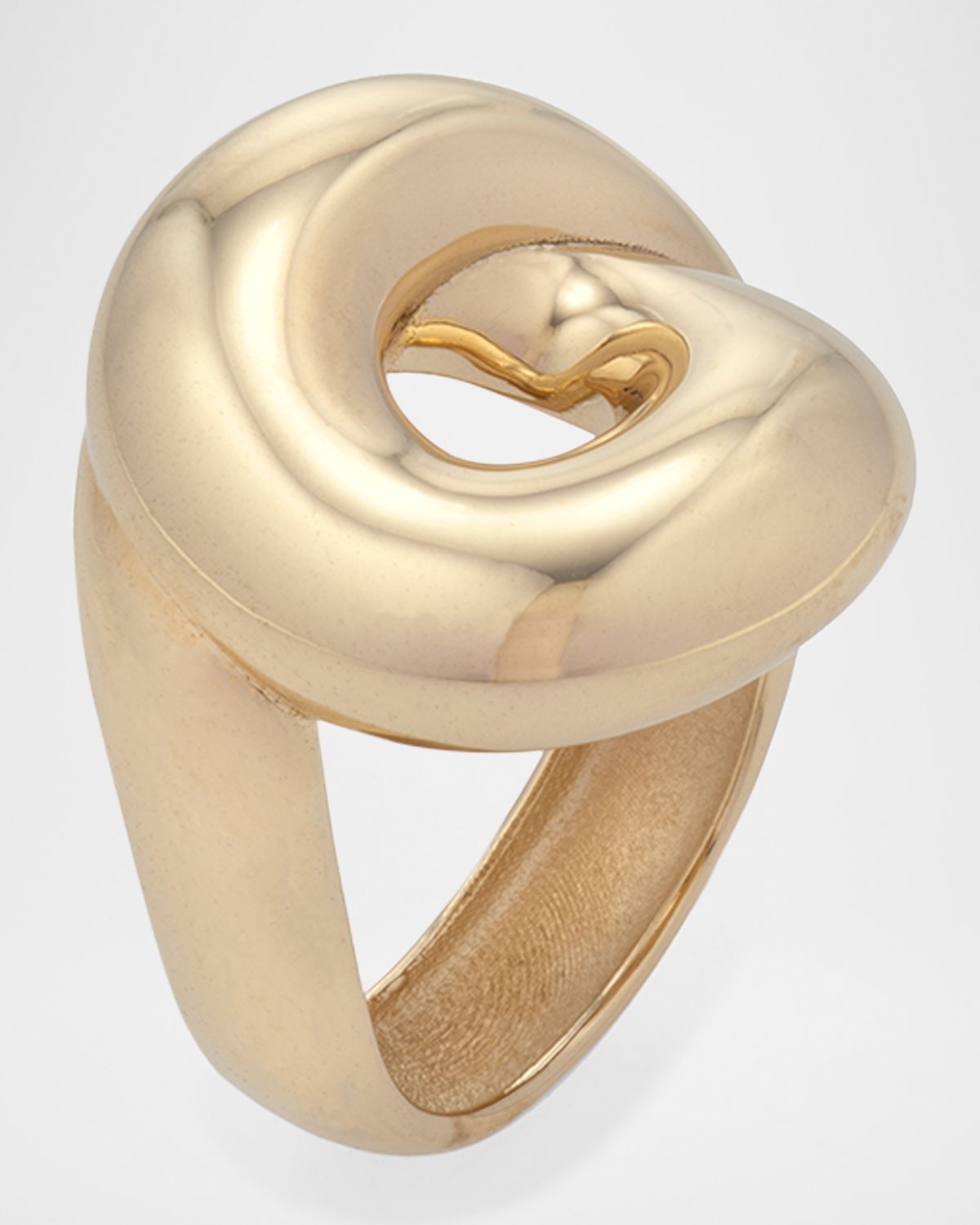 Bea Bongiasca 9K Yellow Gold Tarallo Statement Ring