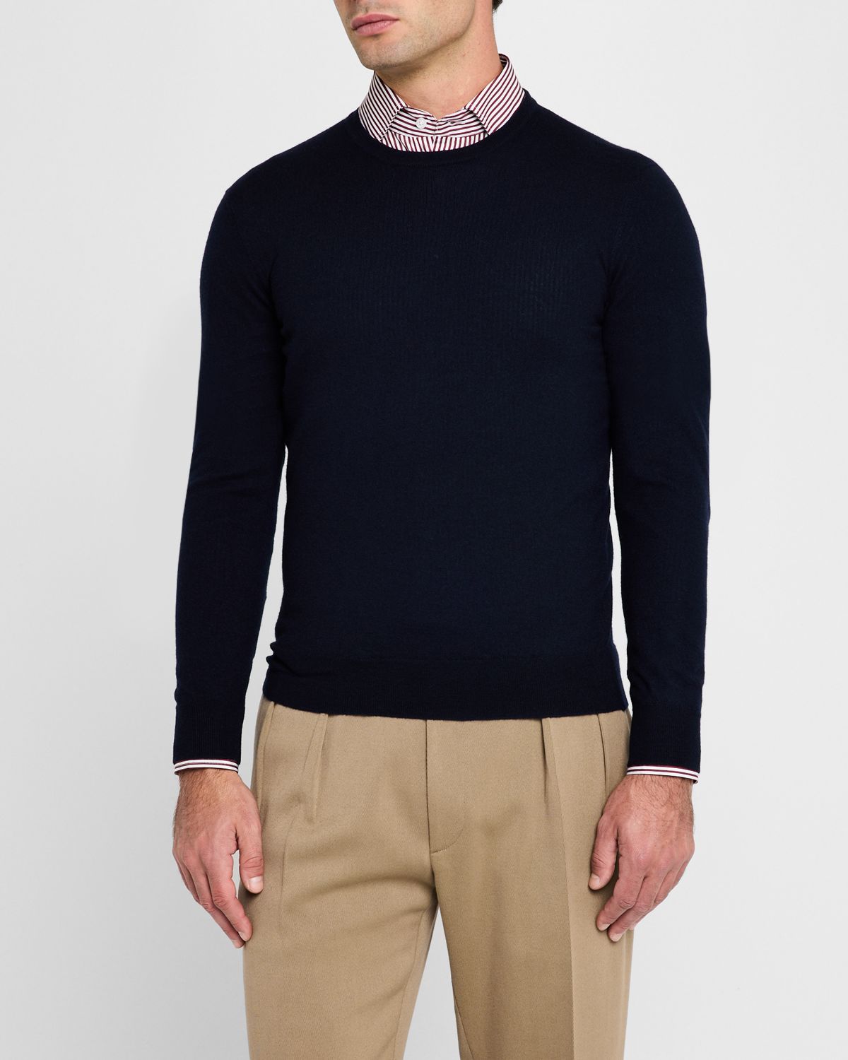 Ralph Lauren Purple Label Men 's Cashmere Crewneck Sweater | Thumbnail 4 Ralph Lauren Purple Label Men 's Cashmere Crewneck Sweater | Thumbnail 4