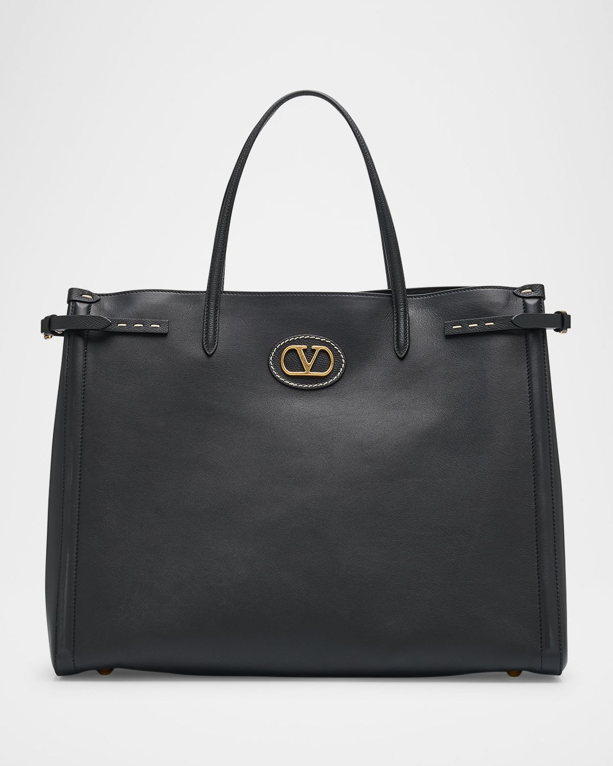 Valentino Garavani Men 's Antibes Large Leather VLogo Tote Bag