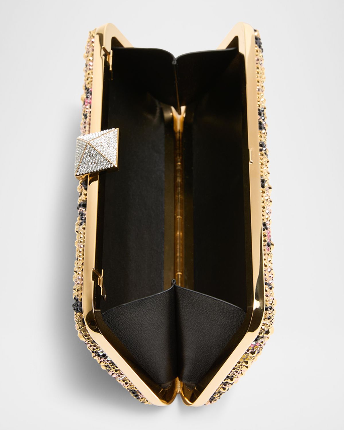 Valentino Garavani Carry Secrets Floral Crystal Minaudiere