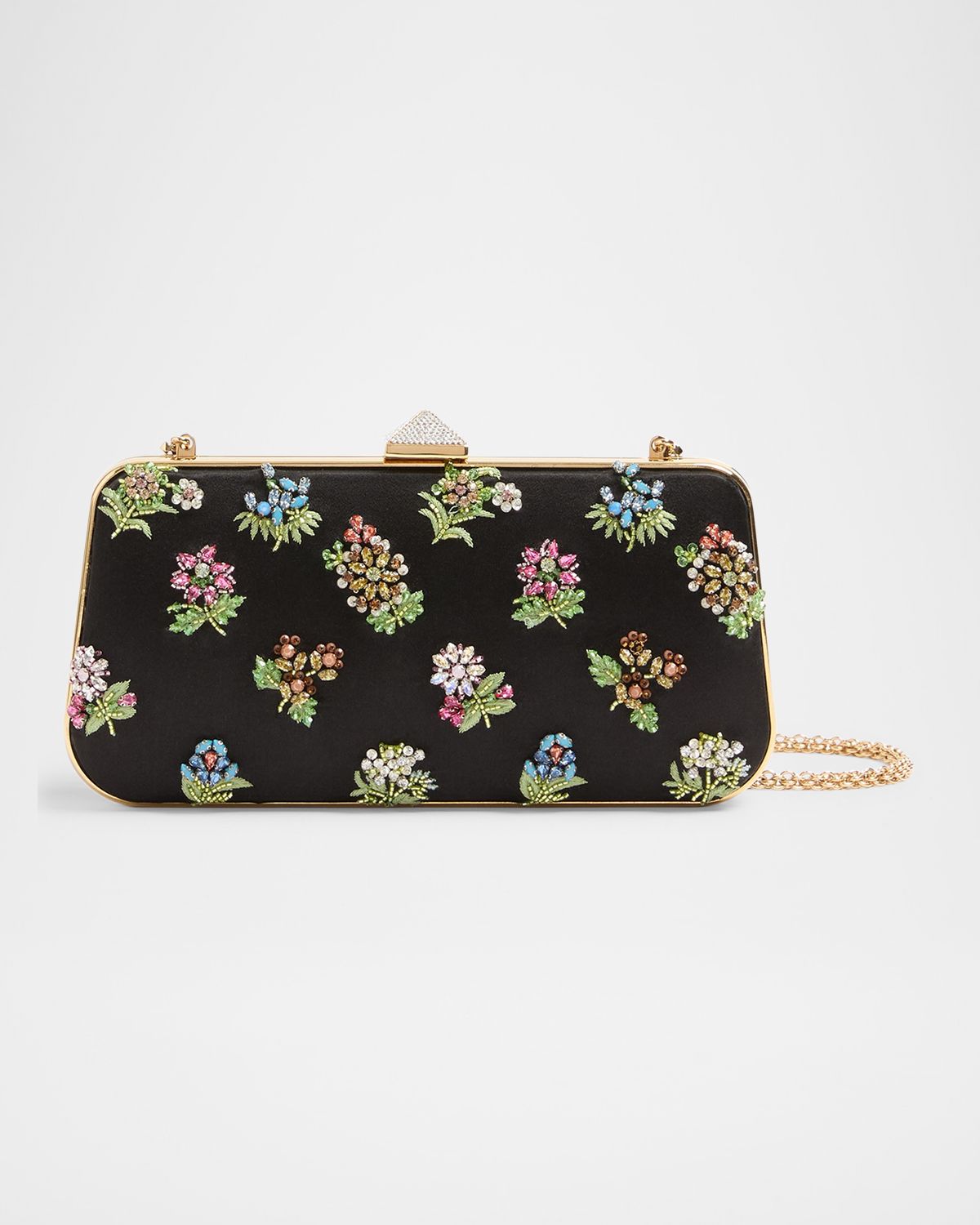 Valentino Garavani Carry Secrets Little Flower Satin Minaudiere