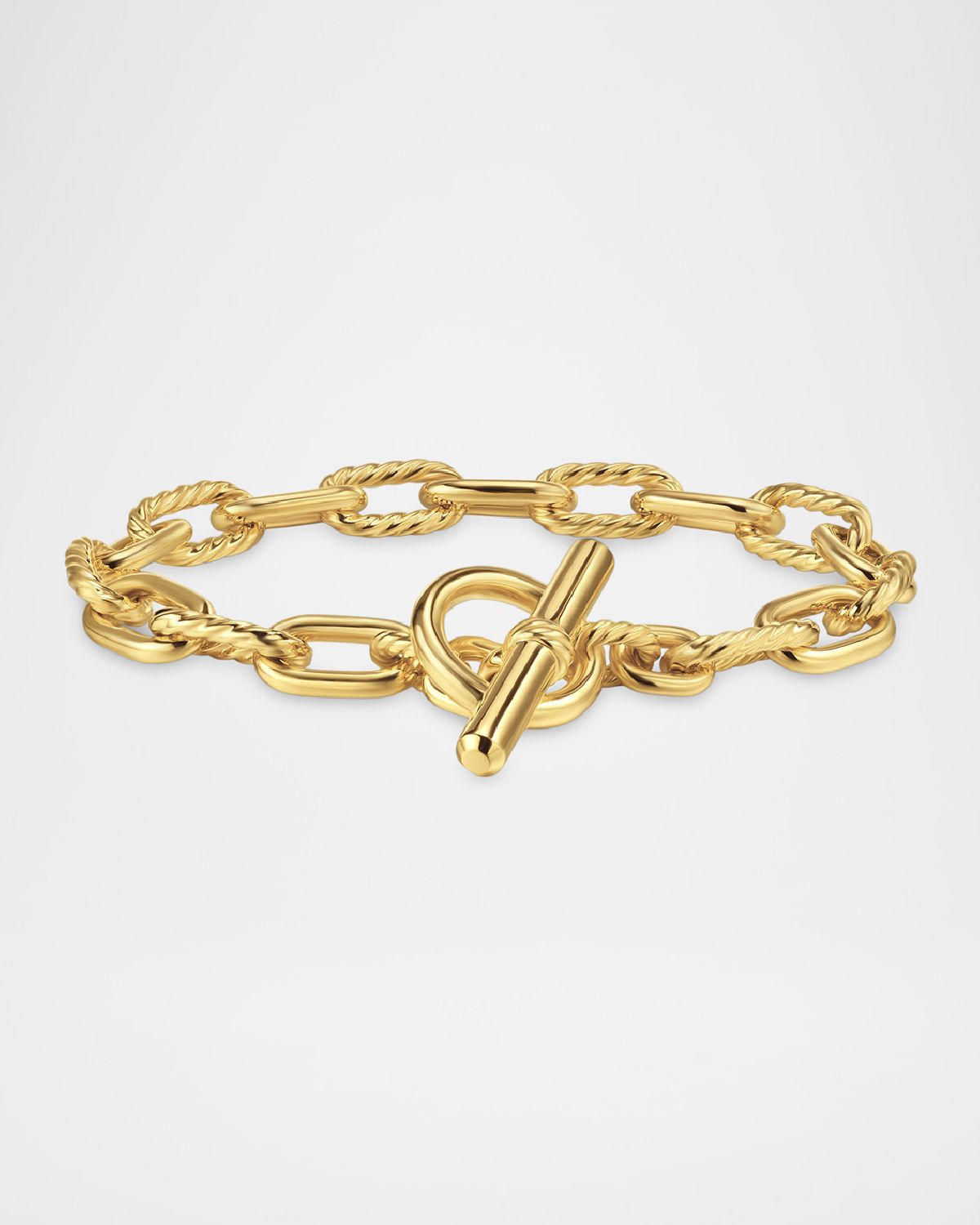 David Yurman Madison Bracelet with Toggle in 18K Gold, 8.5mm
