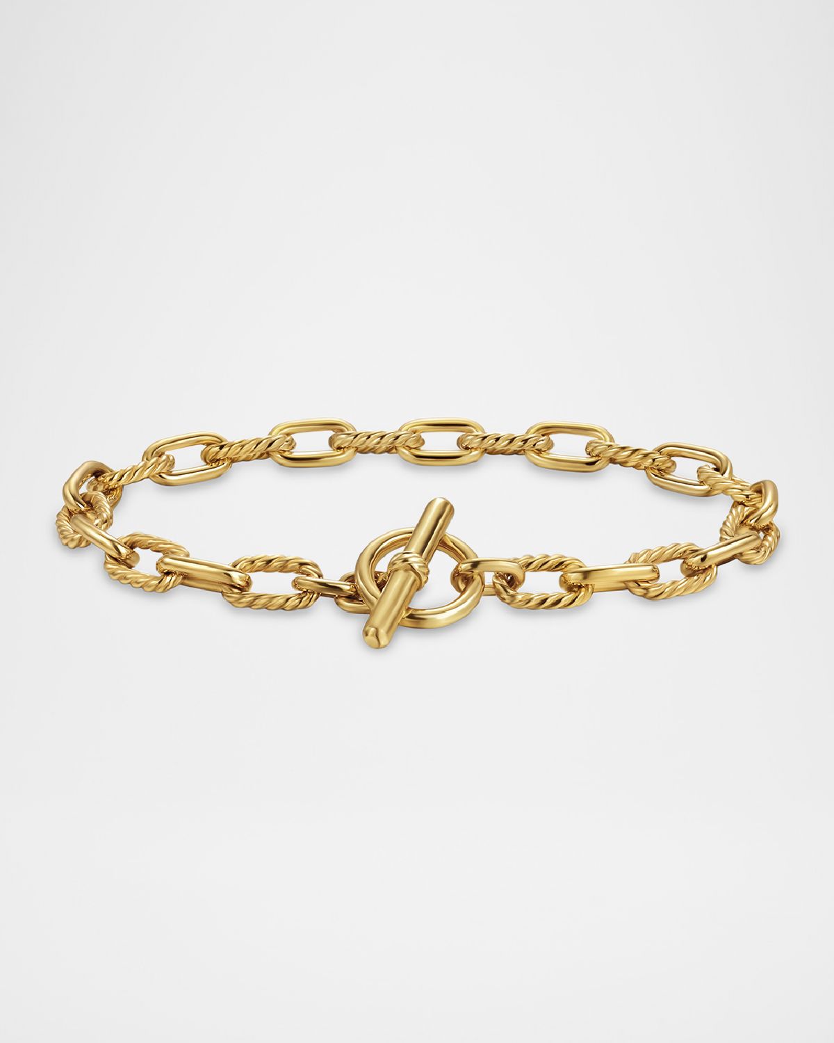 David Yurman Madison Bracelet with Toggle in 18K Gold, 6mm