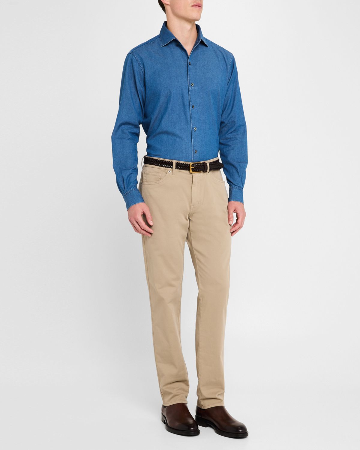 Peter Millar Men 's Signature Sateen 5-Pocket Pants