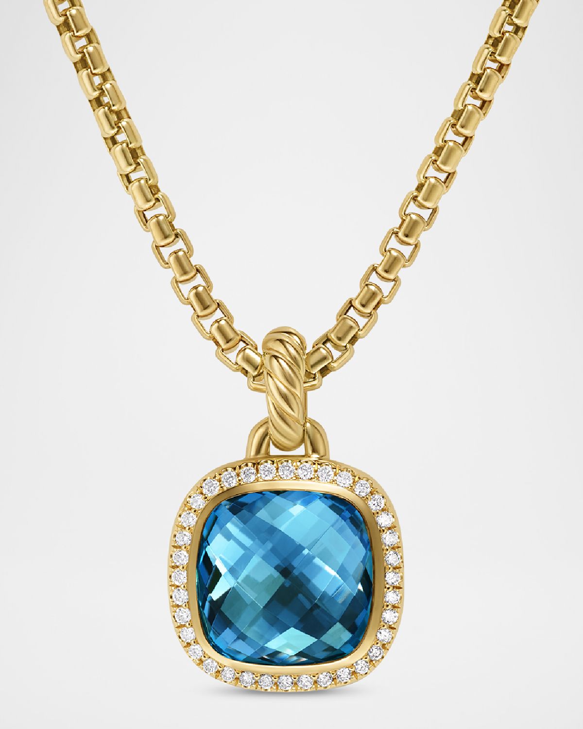 David Yurman Albion Enhancer with Gemstones and Diamonds in 18K Gold