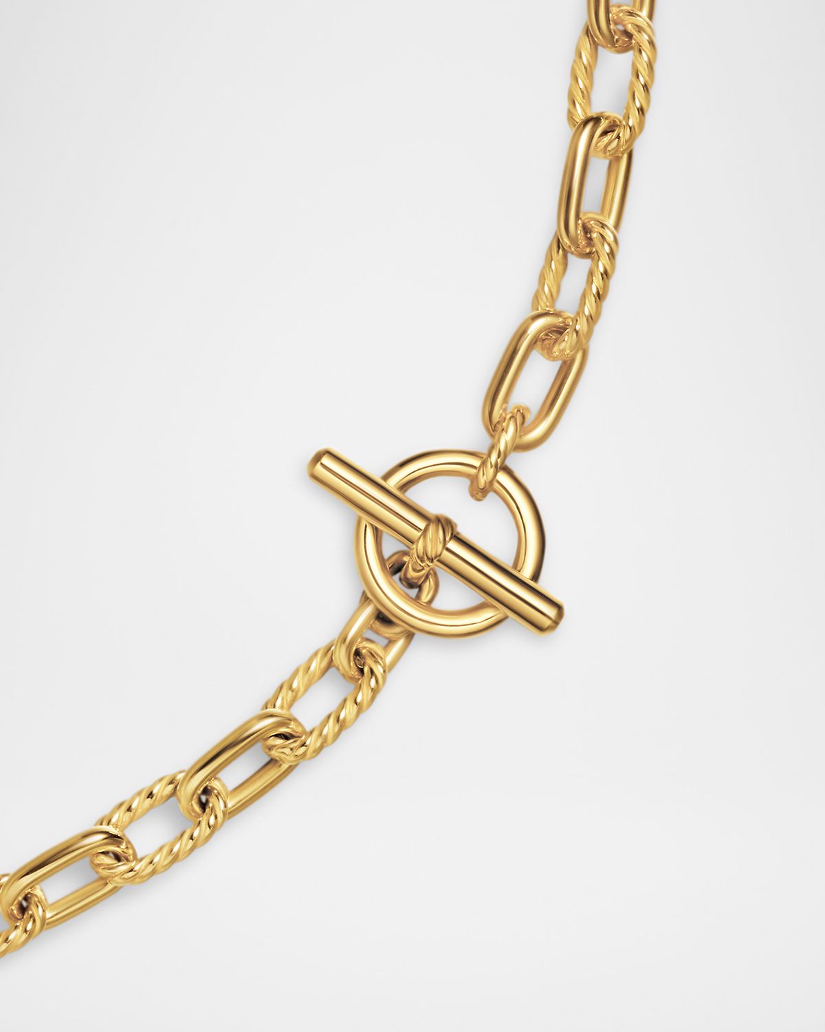 David Yurman Madison Necklace with Toggle in 18K Gold, 6mm, 18"L