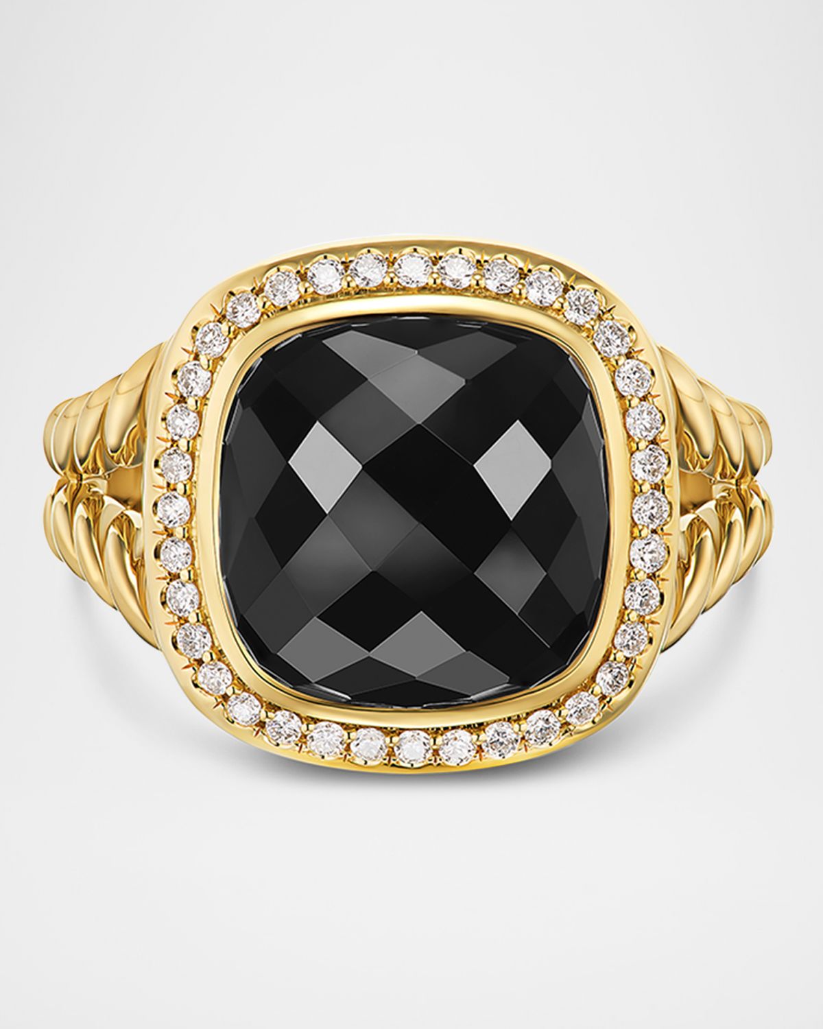 David Yurman Albion Ring with Gemstones and Diamonds in 18K Gold
