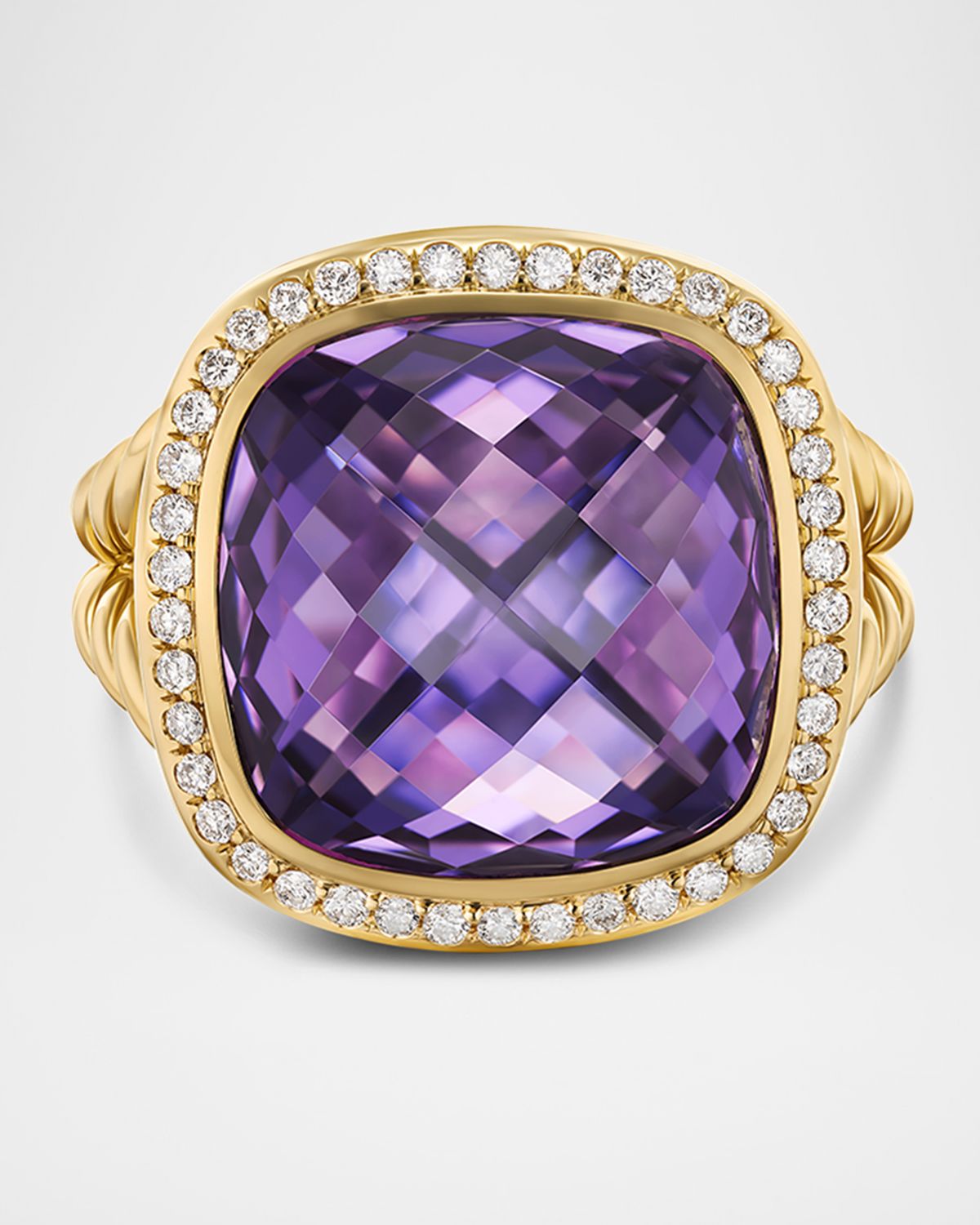 David Yurman Albion Ring with Gemstones and Diamonds in 18K Gold