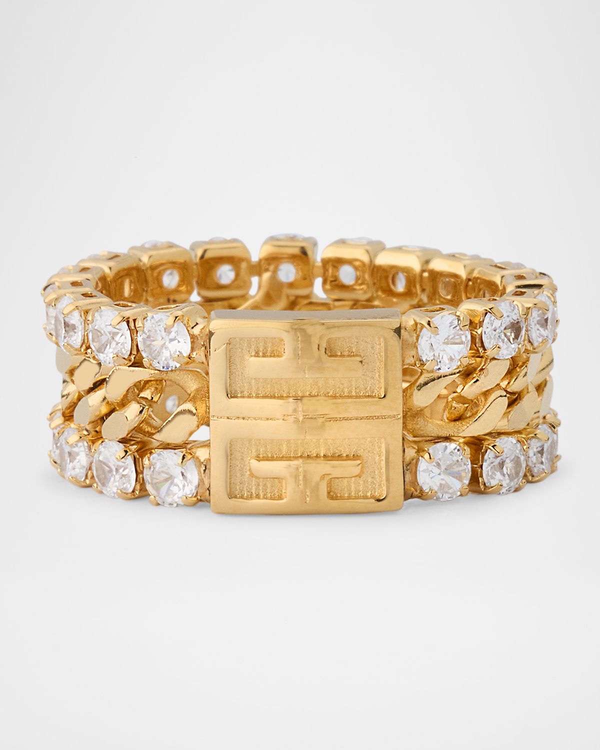 Givenchy 4G Crystal Statement Ring