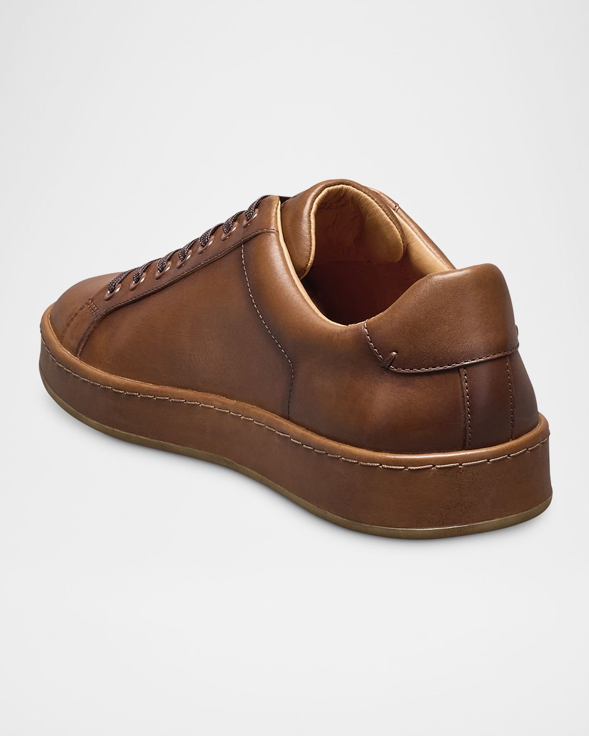 Allen Edmonds Men 's Barnes Leather Low-Top Sneakers | Thumbnail 3 Allen Edmonds Men 's Barnes Leather Low-Top Sneakers | Thumbnail 3