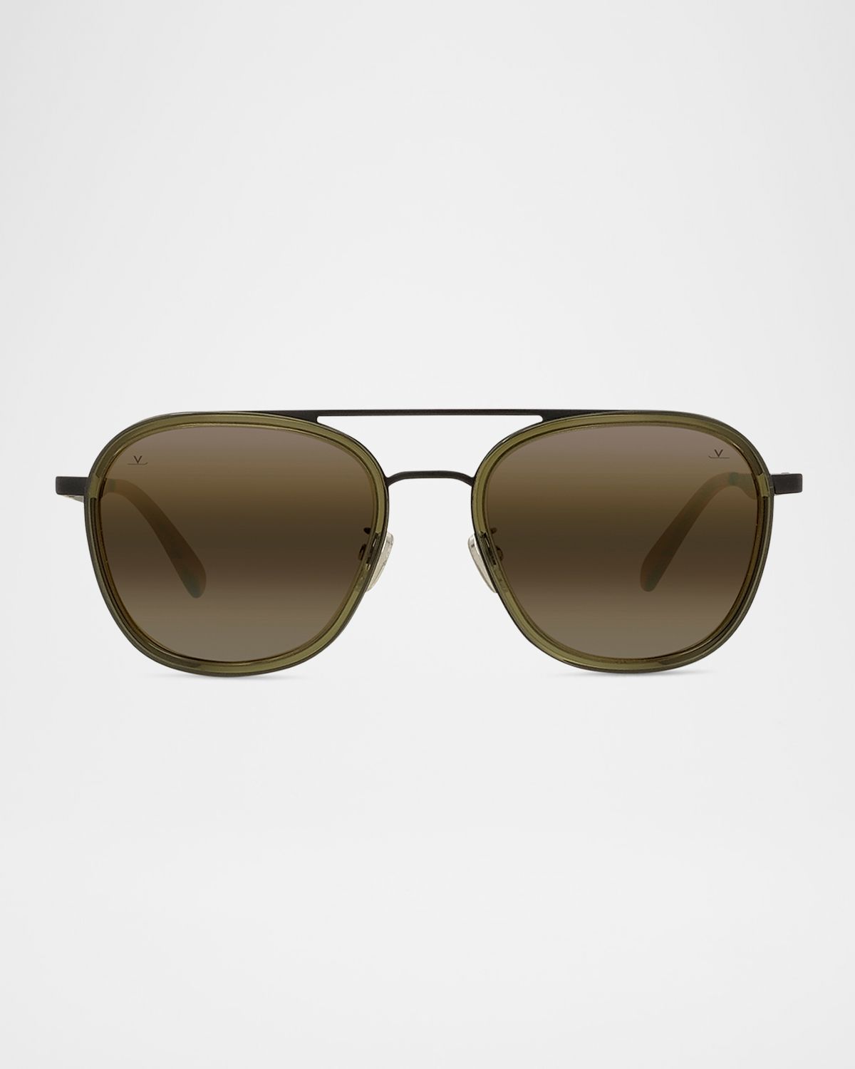 Vuarnet Men 's Edge 04 Stainless Steel Rectangle Sunglasses